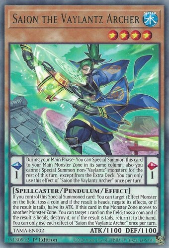 Saion the Vaylantz Archer TAMA-EN002 NM Rare