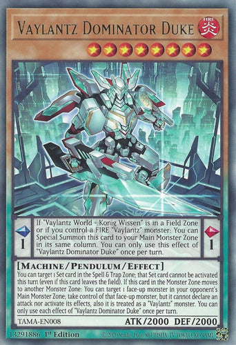 Vaylantz Dominator Duke TAMA-EN008 NM Rare