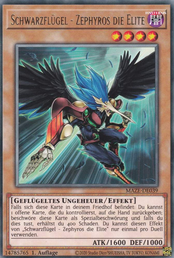 Schwarzflügel - Zephyros die Elite MAZE-DE039 NM Rare